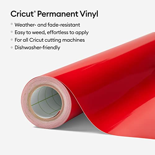 Cricut Premium Permanent Vinyl Roll (12 in x 15 ft), WeatherResistant