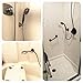 JiePai Vacuum Suction Cup Shower Head Holder,Adhesive Suction Handheld Shower Holder Bracket,Removable Wall Mount Head Holder for Bathroom,Oil Rubbed Bronze