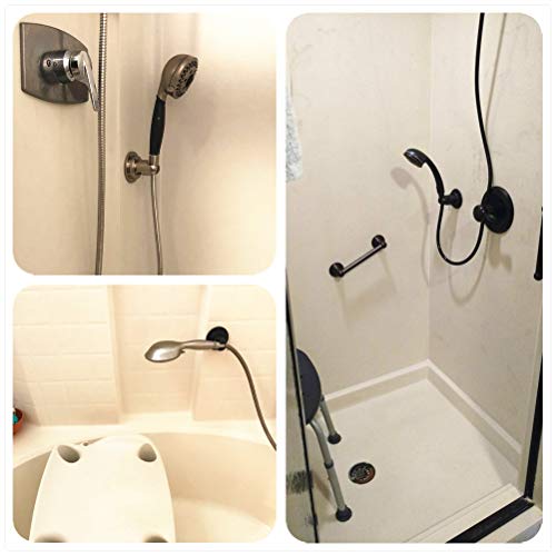 JiePai Suction Cup Shower Head Holder Adhesive,Chrome Adjustable
