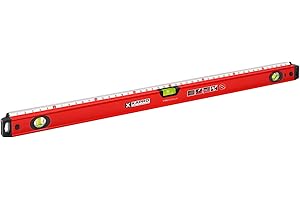 Kapro - 770 Exodus Professional Box Level - 48" - With 45° Vial & Ruler - For Leveling, Measuring, Marking, and Cutting - Features 3 Vials, Precise Straightedge, and Wall-Grip