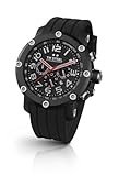 TW Steel Men's TW134 Grandeur Tech Black Rubber Strap Watch