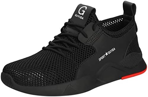 Breathable Sneakers for Men Wide Width โคUnder 20 โคMen Steel Toe Trainers Safety Work Shoes Women Breathable Industrial Sneakers