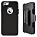 ECL The Eagle, Case for iPhone 6s Plus / 6 Plus ONLY Tough Cover with Belt Clip Kickstand Holster and Built-in Screen Protector Case for Men and Women (Black/Black)