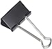 Amazon Basics Sturdy Binder Clips for Office Use, 48 Count (4 Pack of 12), Large, 2 in, Black