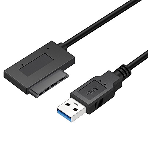 USB 3.0 to 7+6 13Pin Slimline SATA Laptop CD/DVD ROM Optical Drive Adapter Cable