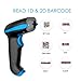 NADAMOO QR Code Scanner Wireless 2D Barcode Scanner With Stand Supports Screen Scan Handheld CMOS Imager Long Range Portable USB Bar Code Reader with Auto Sensing Read 1D 2D QR Code PDF417 Data Matrix