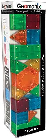 Magnetic Building Tiles Set: 15 Piece Stem Educational Construction Toy - Endless Creative Building Fun