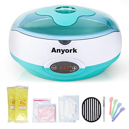 Paraffin Wax Machine for Hand and Feet, Anyork Paraffin Bath Quick Heating Wax Warmer with Liners Mitts Silicone Brush for Smooth and Soft Skin