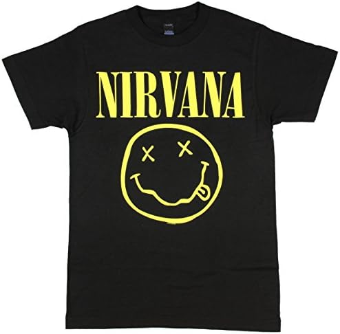 ANVIL NIRVANA SMILE スマイル Tシャツ ブラック XL Amazon.com: Nirvana Smile Face Logo T-Shirt - Black (XX-Large
