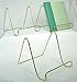 BANBERRY DESIGNS Wire Easel Display Stand - Plate Holders - Smooth Plated Brass Metal - 6