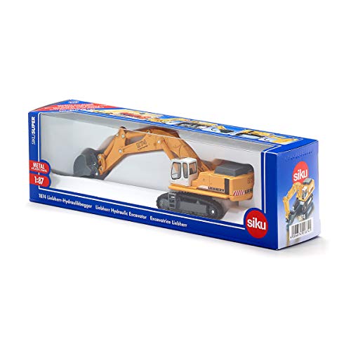 siku 1874, Liebherr Hydraulikbagger, 1:87, Metall/Kunststoff, Gelb, Beweglicher Baggerarm – Bild 7