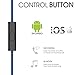GEVO Steven Secure-fit in-Ear Headphones with Volume Control,Noise Cancelling hot Wired Earbuds, Secure Fit for iPhone and Andriod Devices - Blue
