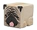 Kitan Club Hako Pug Cube Toy - Blind Box Includes 1 of 6 Collectible Dog Figurines - Stackable Desk Ornament for Kids and Adults - Authentic Japanese Design - Made from Durable Plastic