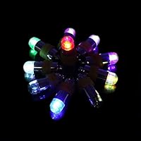 Tosia Asaika 10pcs Purple Submersible Waterproof Led Mini Lights Paper Lantern, Purple Wedding Lights - Fish Aquarium Led Lights, Lamp Tank, Submersible Led Pond Light, Submersible Mini Led Lights