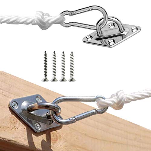 KIPIDA Sonnensegel Befestigungs Kit,44 Stück Sonnensegel Zubehör Edelstahl Spannschraube Karabiner Montageset für… – Bild 5