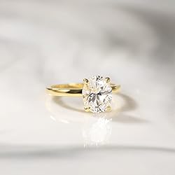 EAMTI 3CT 925 Sterling Silver 14K Gold Plated