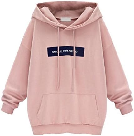 Womens Hoodie,Moonuy Ladies Girl Fashion Long Sleeve Sweatshirt Jumper Letter Pullover Tops Blouse Autumn Winter Loose Sweater Causal Daily Hoody Fleece Coat Outwear