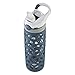 Contigo Autospout Straw Ashland Glass Water Bottle, 20 Oz, Stormy Weather