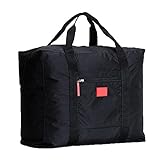 Tasoll Cabin Size Hand Baggage Duffel Holdall Bag Foldaway Luggage Bag Waterproof Tote Bag Attach on The Handle Of Suitcase