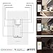 Eoce Smart Light Switch, Smart Switch with Motion Sensor, 10A Sensor Light Switch, PIR Occupancy Sensor Switch, WiFi enabled, Remote Control and Timer, Compatible with Alexa and Google Assistant