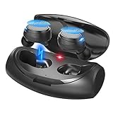 [2019 Update Version]QDT B9 True Wireless Earbuds, Bluetooth 5.0 Earbuds with Space Capsule Charging Case IPX7 Waterproof Auto Pairing in-Ear Wireless Stereo Bluetooth Headphones Support Running Sport