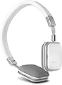 Harman Kardon SOHOa WHT Premium Lie-Flat On Ear Mini Headphones with Universal Remote (White)