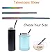 Reusable Metal Straws Rainbow With Case Keychain Collapsible Telescopic Straw Adjustable Stainless Steel Portable Foldable Drinking Straws for Juice Mug Tumblers With Cleaning Brush Colorful Rose Gold