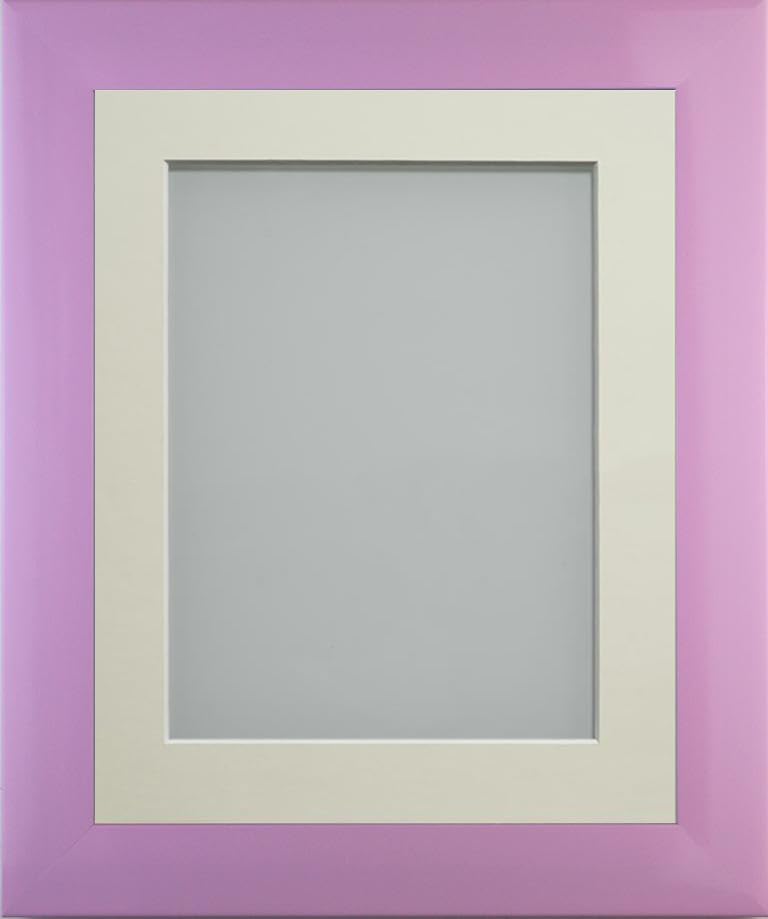 Frame Company Candy Range Peony Picture Photo Frames with Ivory Mount, 8x6 for 5x3 *Choice of Sizes and Colours* Fitted with Real Glass