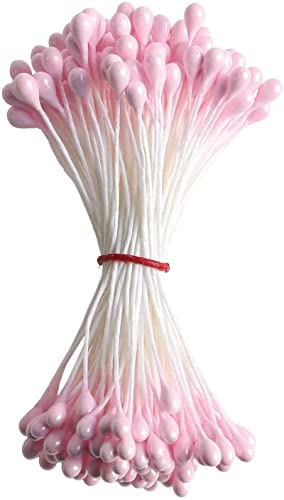 日本紐釦貿易 つまみ細工用花芯 ペップ 桃 長さ約4.5cm 144本入 S54-7 和手芸 つまみ細工 つまみ細工用花芯