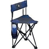 GCI Outdoor Quick-E-Seat Folding Tripod Field Chair with Backrest, Midnight