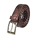 Dockers Men's Leather Braided Casual and Dress Belt,Tan Glazed,52