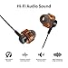 XLon Earbuds, in-Ear Earphones, Dual Dynamic Drivers, Noise Cancelling High Fidelity Stereo Bass Headphones with Mic and Remote for iPhone, iPod, iPad, Samsung and Other Android Phones etc