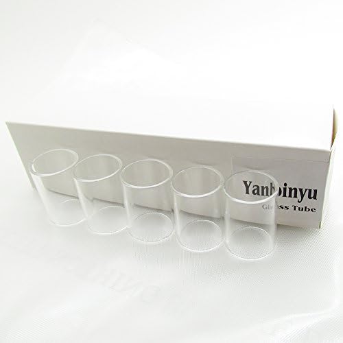 Yanbinyu 5 Pieces Glass Tubing 22mm OD 25mm Long Arctic Turbo V8 Glass Tube Pack of 5
