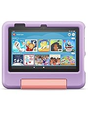 All-new Fire 7 Kids tablet, 7" display, ages 3-7, with content kids love, ad-free, Kid-Proof Case, 16 GB, (2022 release), Purple