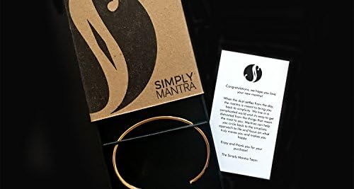 Simply Mantra Inspirational Adjustable Cuff Band, 20 Bracelet Phrases to Select From in Silver, Gold or Rose Gold 316 L Stainless Steel