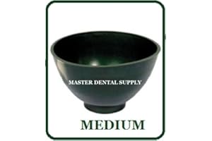MASTER DENTAL SUPPLY Dental Lab Mixing Bowl Flexible Alginate and Stone Medium Dark Green Flexi