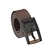 Rukiwa Unisex Belt, Men Womens Smooth Silicone Rubber PU Leather Belt Plastic Buckle New (Brown)