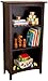 KidKraft Avalon Wooden Three-Shelf Kid's Bookcase with Curved Arch Design - Espresso, Gift for Ages 3+
