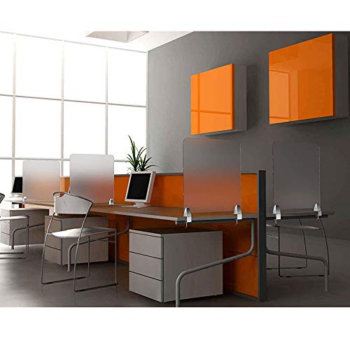 Owfeel Frosted Desk Divider Office Partition Desktop Privacy Panel With
