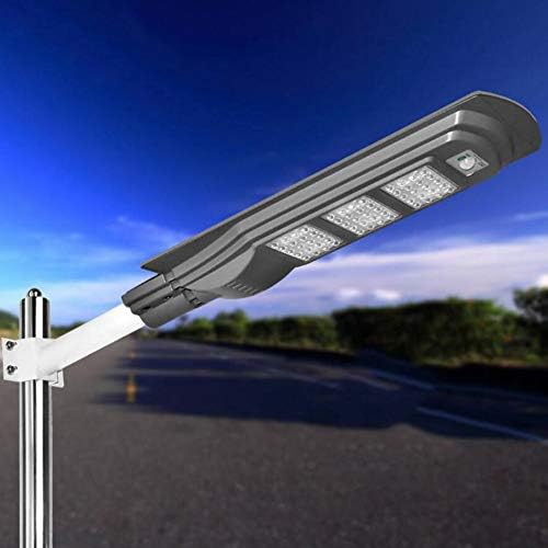 YaXuan 60W Solar Street Light, Integrated Light Solar Powered Outdoor Weatherproof Security Light Radar Induction Lighting for Home Garden Lawn Road Patio Courtyard Deck