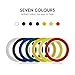 18 Rolls Whiteboard Pinstripe Tape, 1/8’’ Wide Thin Grid Graphic Art Tapes, 216.5 ft Long Each Tape, 7 Colors