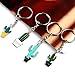 Creative Potted Cactus Style Keychains Key Rings Hang Bag Accessories Chain Bag Pendants Jewelry, 5 pc (cactus)