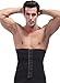 Panegy Mens Waist Cincher Adjustable Hooks Waist Trainer Tummy Control Beer Belly Stomach Fat Burning Belt Black US M/Tag XL(31-33 inches)