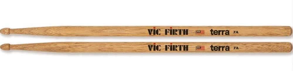 Vic Firth - American Classic® Terra Series Drumsticks 7AT - American Hickory - Wood Tip - 4 Pair Pack — image 1
