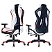 HEALGEN Back Massage Gaming Chair with Footrest,PC Computer Video Game Racing Gamer Chair High Back Reclining Executive Ergonomic Desk Office Chair with Headrest Lumbar Support Cushion (Orange)