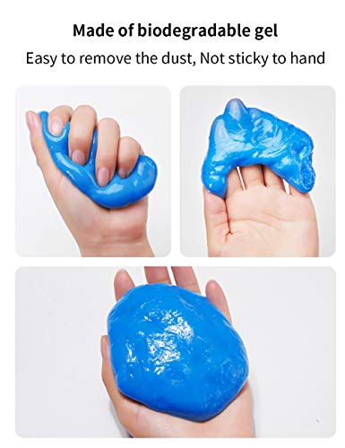 Sendida Car Cleaning Putty Detailing Glue - Auto Interior Cleaner Kit Gel Putty Slime Detailing Mud Dust Set for PC Tablet Laptop Keyboards Car Vents Cleaner Goop - Thumbnail 4