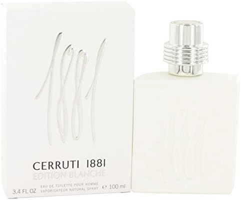 Cerutti 1881 Blanche White Edition Eau De Toilette Spray for Men, 3.4 Ounce