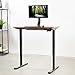 VIVO Dark Walnut 43 x 24 inch Universal Solid One-Piece Table Top for Standard and Sit to Stand Height Adjustable Home and Office Desk Frames, DESK-TOP43D