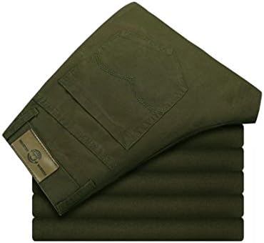 FashionLee Men's Fashion Pants Casual Slim Fit Pants for Men Army Green 33