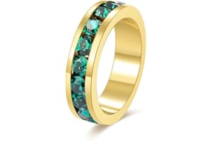 BOSVISION Birthstone Pendant Charm for Necklace - Full Eternity, Stackable, Crystal Birthstone